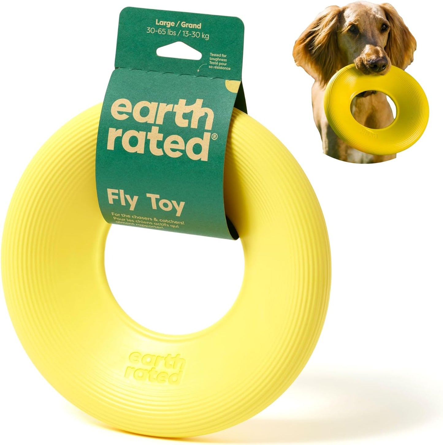 Earth Rated Flying Toy - Yellow