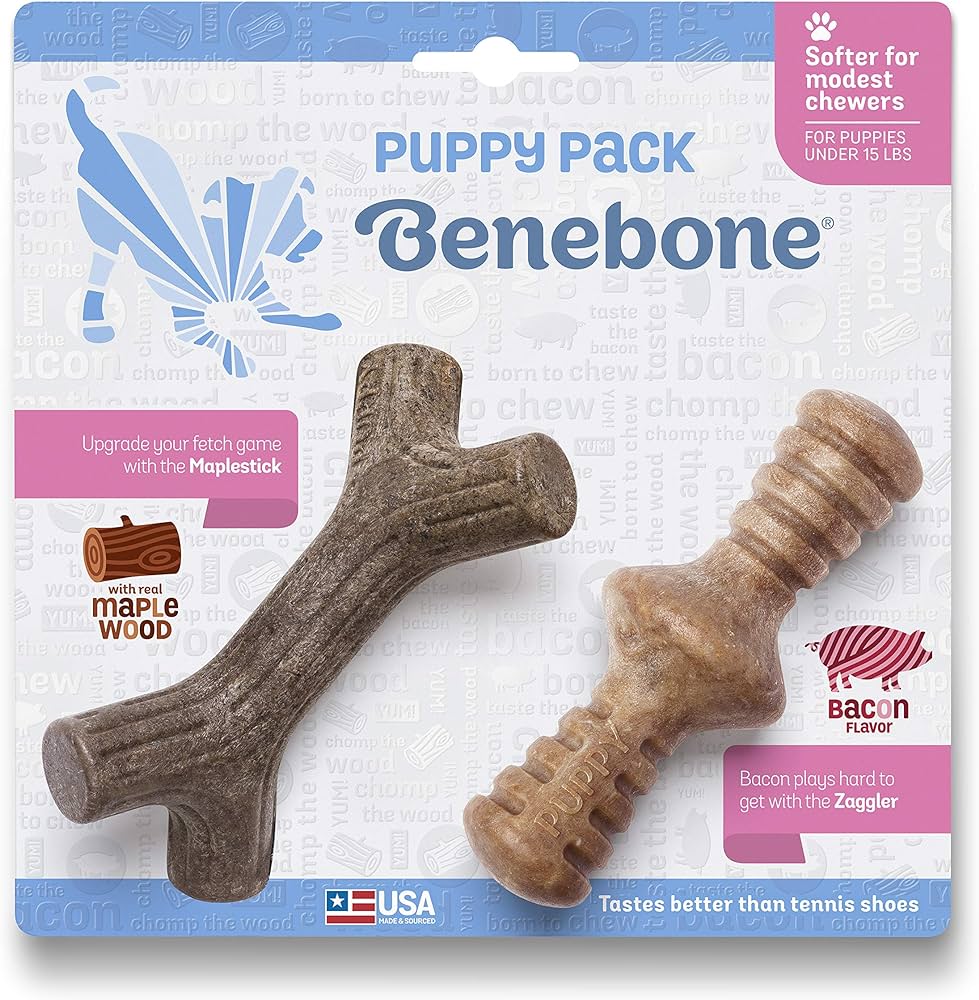 Puppy Maplestick and Zaggler 2-Pack Dog Toy