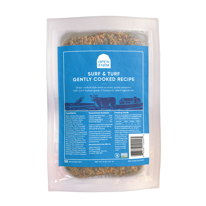 Open Farm Frozen Gently Cooked Dog Food