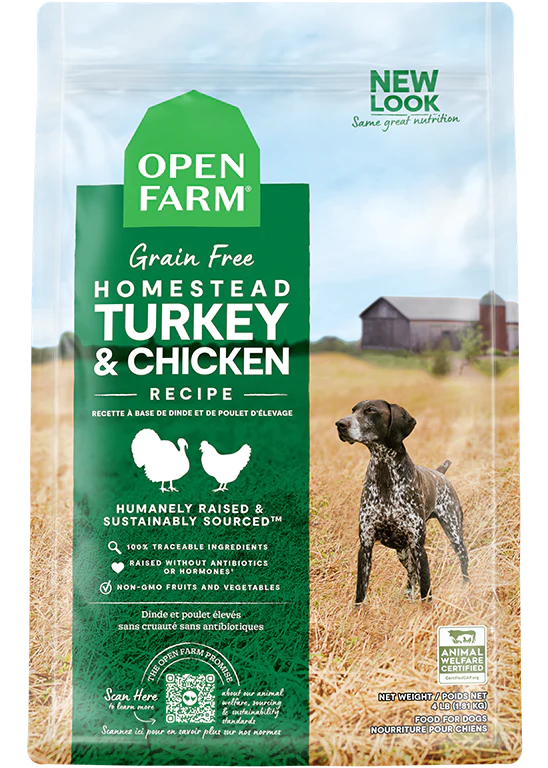Open Farm Grain Free Dog Food - Homestead Turkey and Chicken