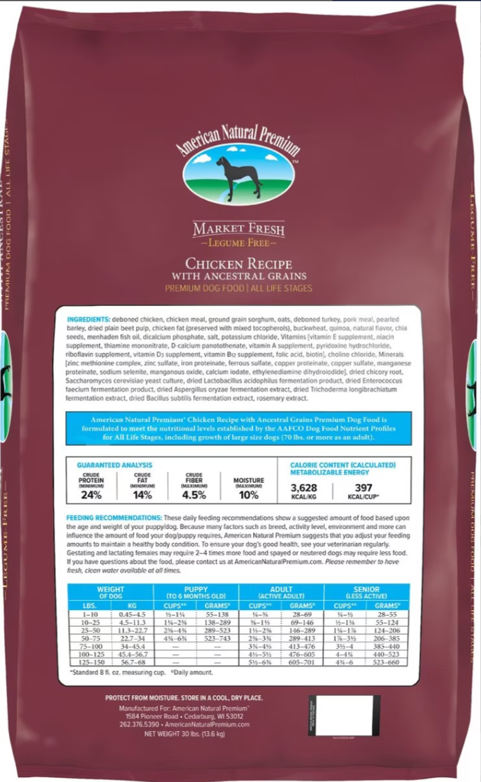 American Natural Premium Triple Protein with Ancestral Grains