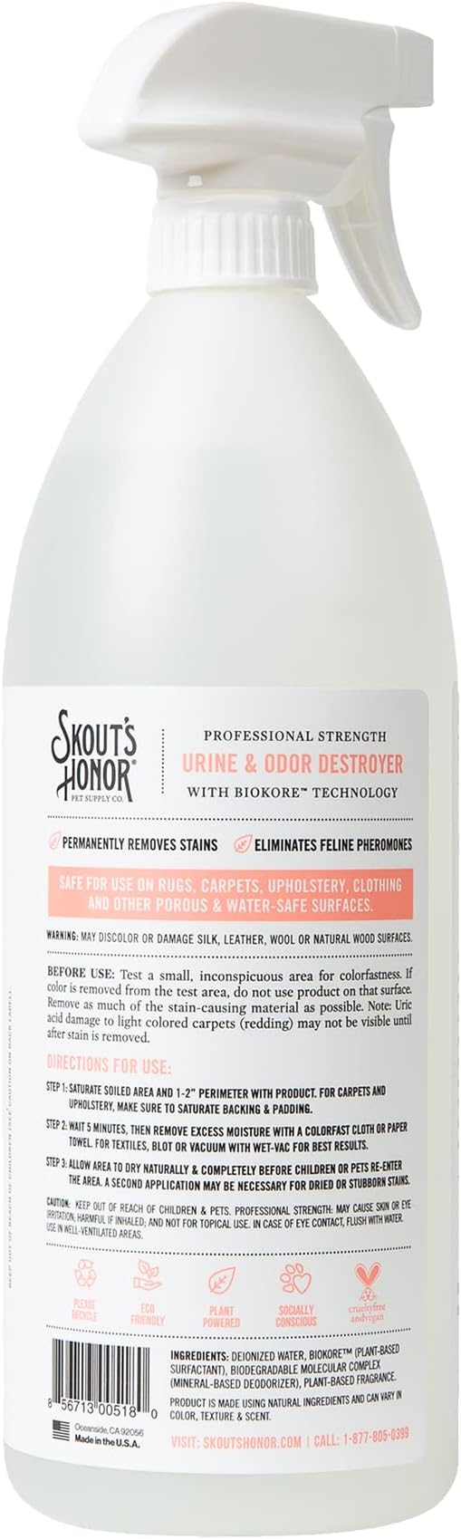 Skout’s Honor Pet Urine and Odor Destroyer