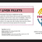 Beef Liver Fillets 3.5 oz