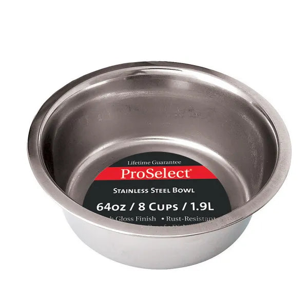 Heavy Stainless Steel Dish - 64 oz