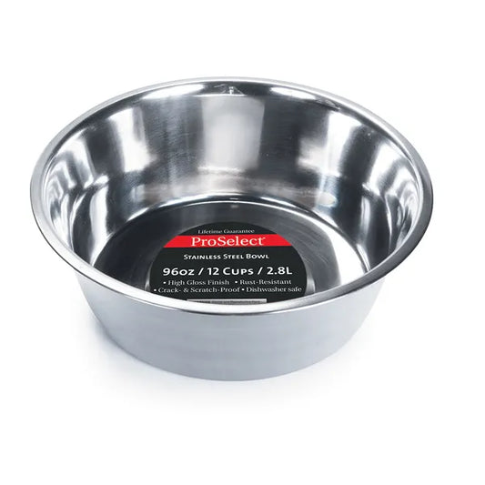 Heavy Stainless Steel Dish - 96 oz