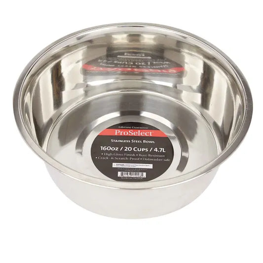 Heavy Stainless Steel Dish - 160 oz