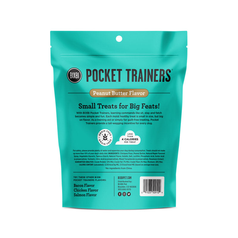 Bixbi Pocket Trainers Peanut Butter Flavor Treats